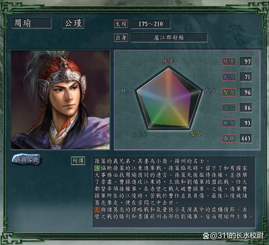 三国志11周瑜火神技配什么副将最强?实用阵容推荐