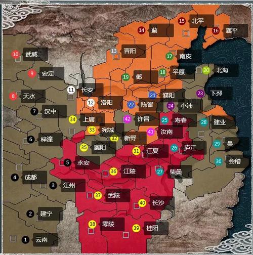 三国志11樊城地图坐标及周边势力分布详解